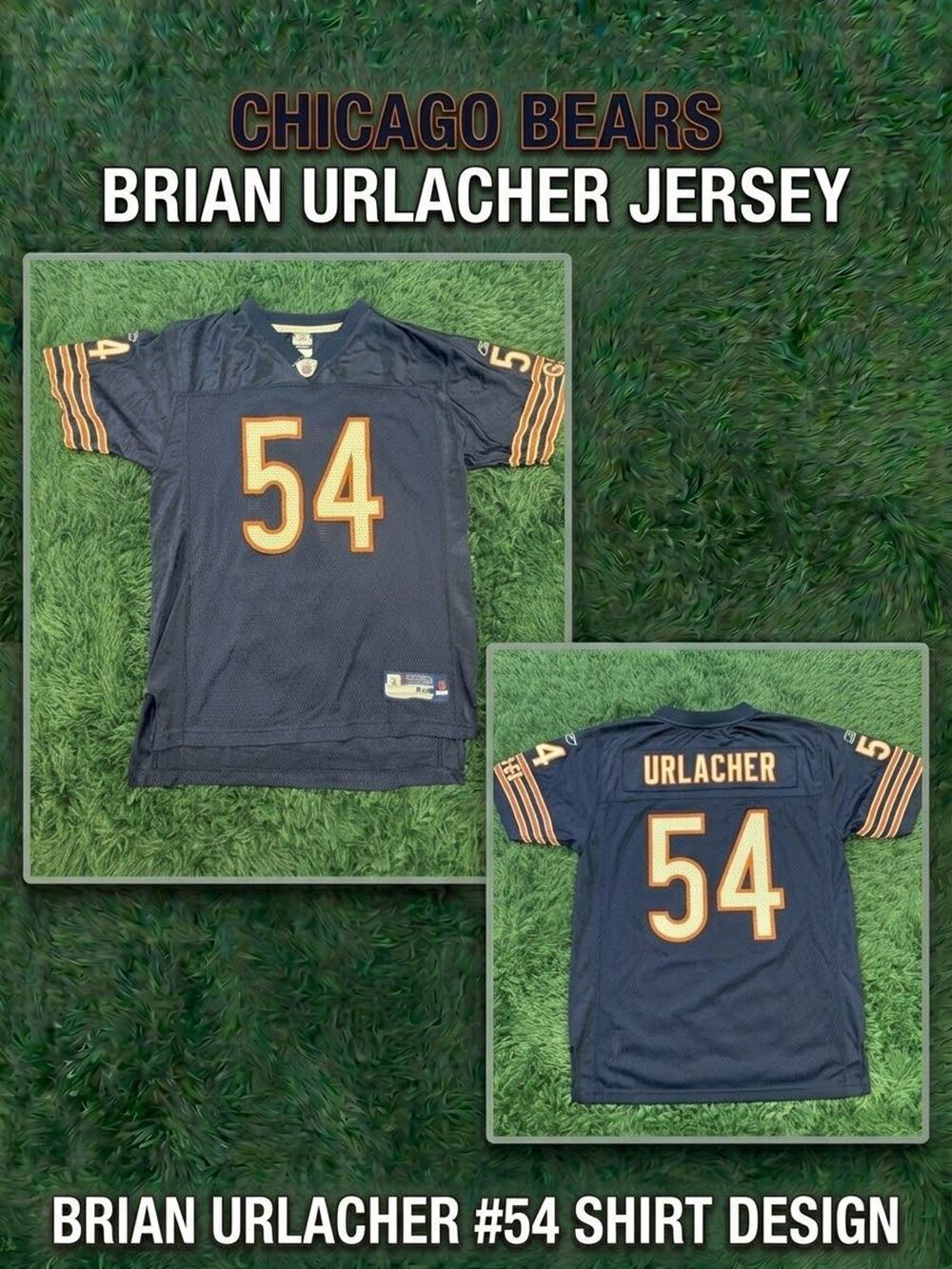 Reebok Brian Urlacher #54 Chicago Bears NFL Football Jersey Youth XL
